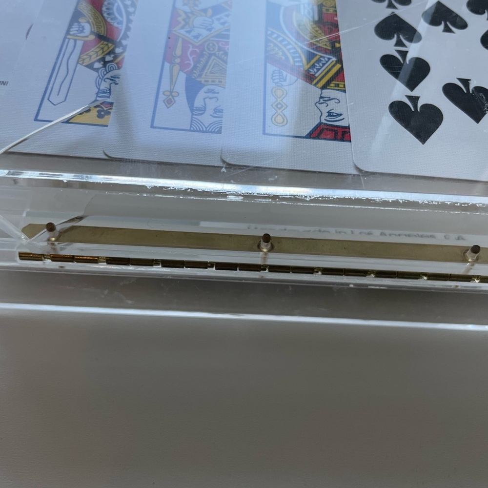 Clear Acrylic Playing Card Clutch View 5